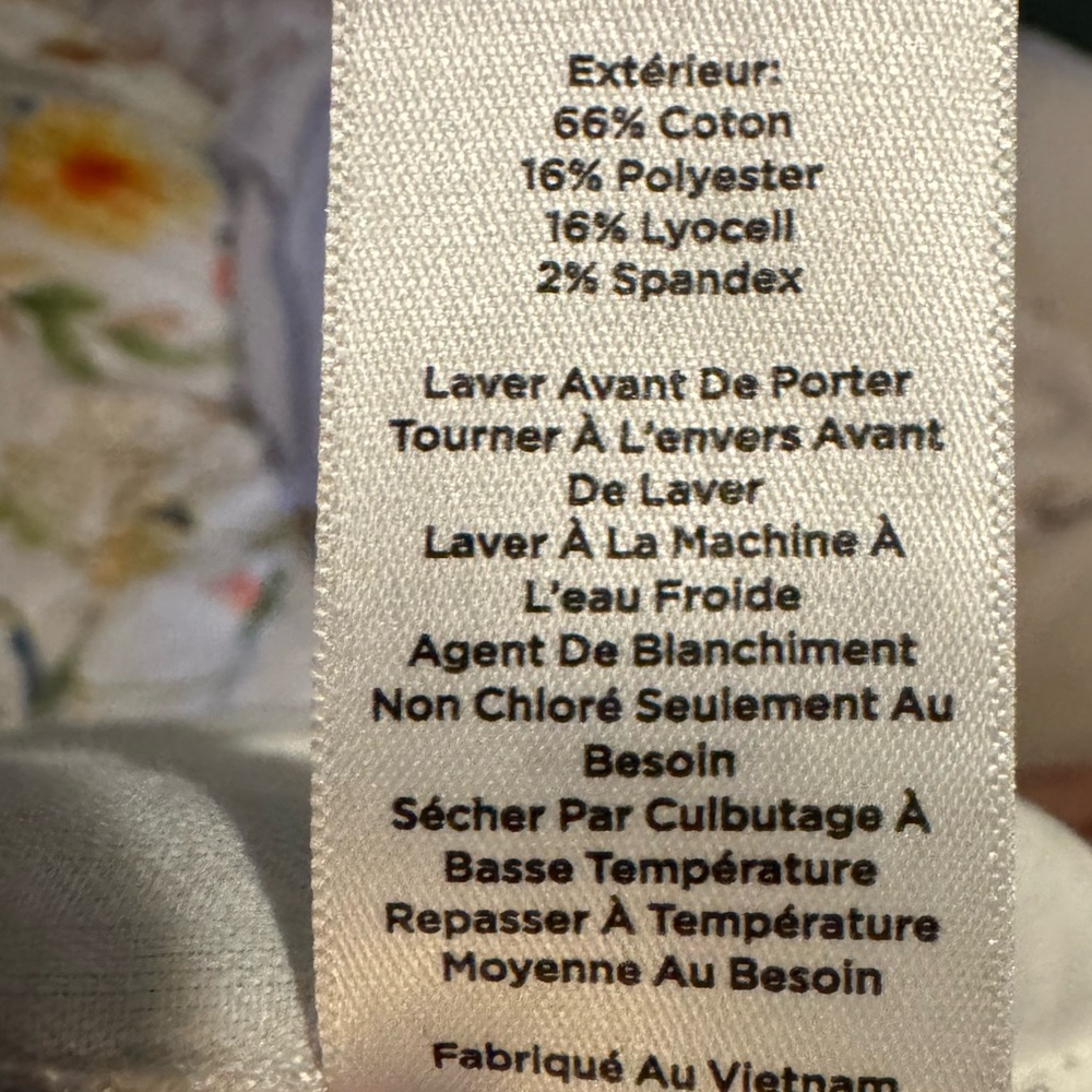 Talbots Blue and White Floral Ankle Jeans - Picture 5 of 5